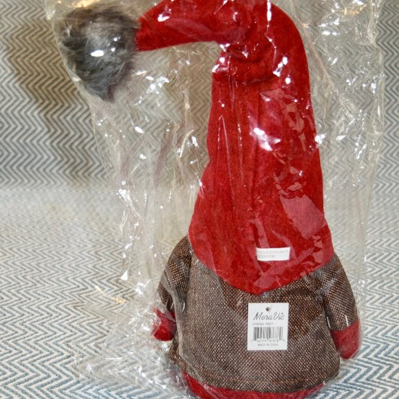 ZiaBella 20" Burgundy & Gray Viking Gnome Figure NWT - Picture 3 of 6